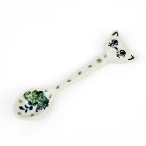 Łyżeczka kotek H19, 13,8 cm <br> 2206 Zielone paprocie